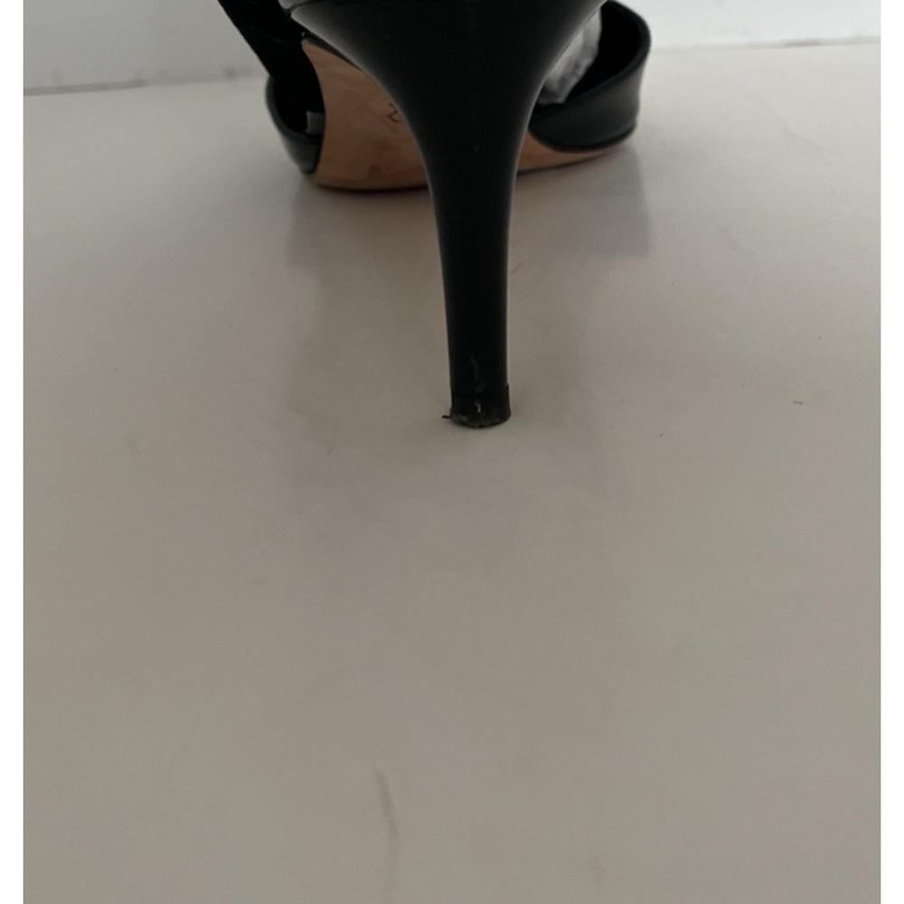 TORY BURCH ASHTON BLACK SUEDE/PATENT LEATHER PUMPS, SZ 9M, EXCELLENT CONDITION - Picture 4 of 14